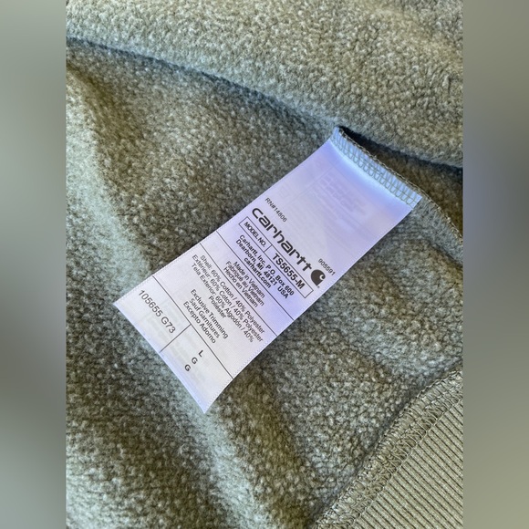 Carhartt Heather Green T-Shirt with Pocket - Picture 10 of 11